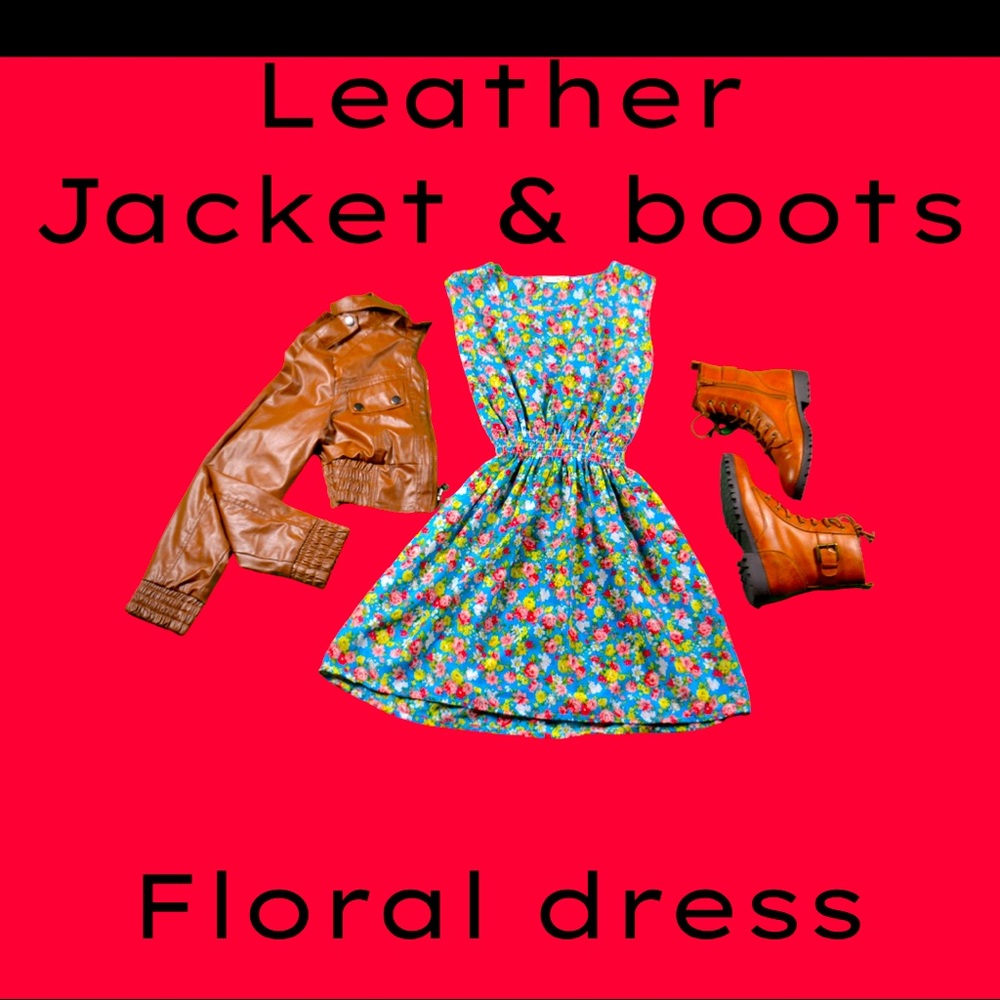 worn in winter w/ turtleneck,leggings,slouch socks added the boots & jacket